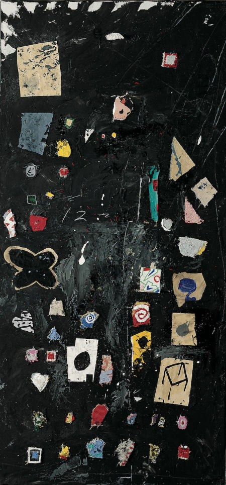 1993, Mixed media and collage, 62x132cm